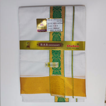 100K Jari Kanpate Kattari Rich Cotton Vesti (9x5)