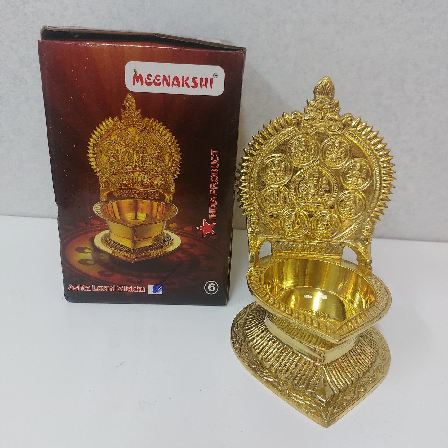 Brass Ashta Laxmi Vilakku No: 6