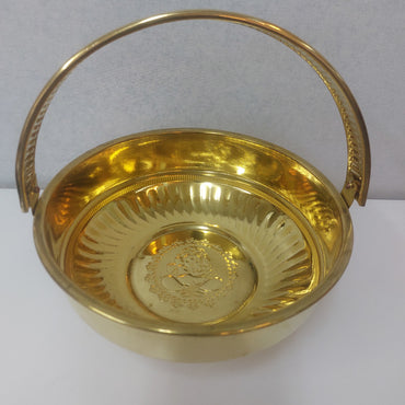 Brass Pooja Flower Basket