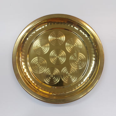 Traditional Handcrafted Pure Brass Pooja Ring Plate