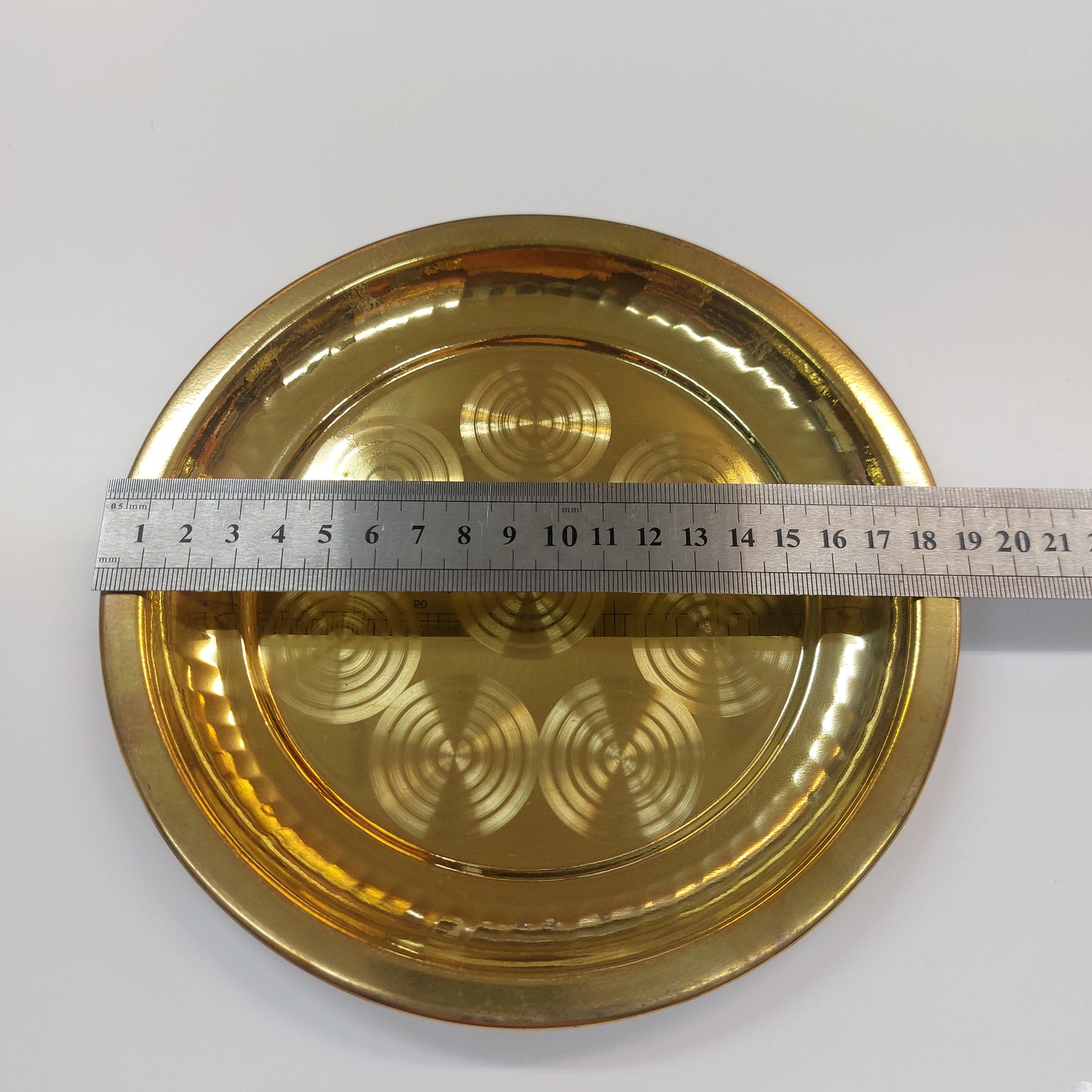 Traditional Handcrafted Pure Brass Pooja Ring Plate