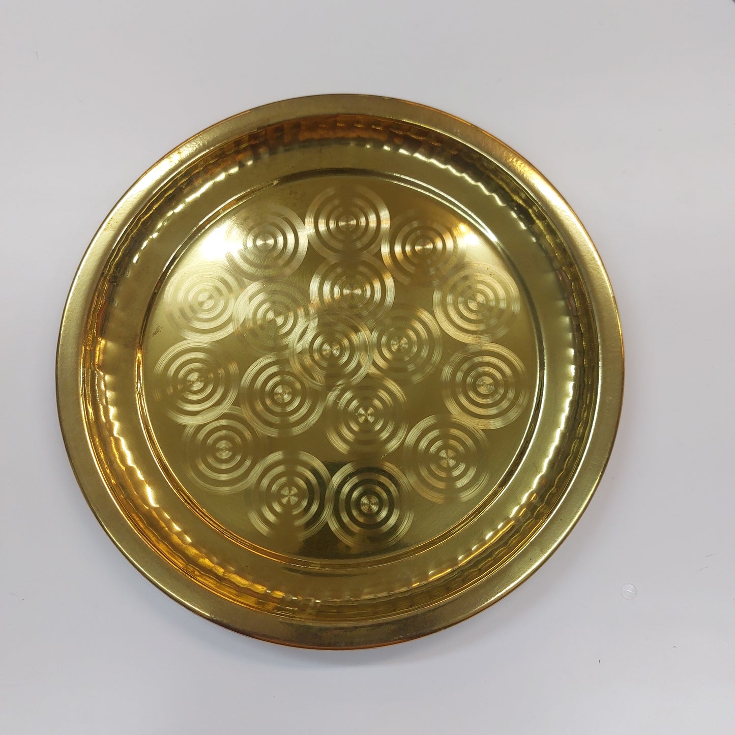 Traditional Handcrafted Pure Brass Pooja Ring Plate