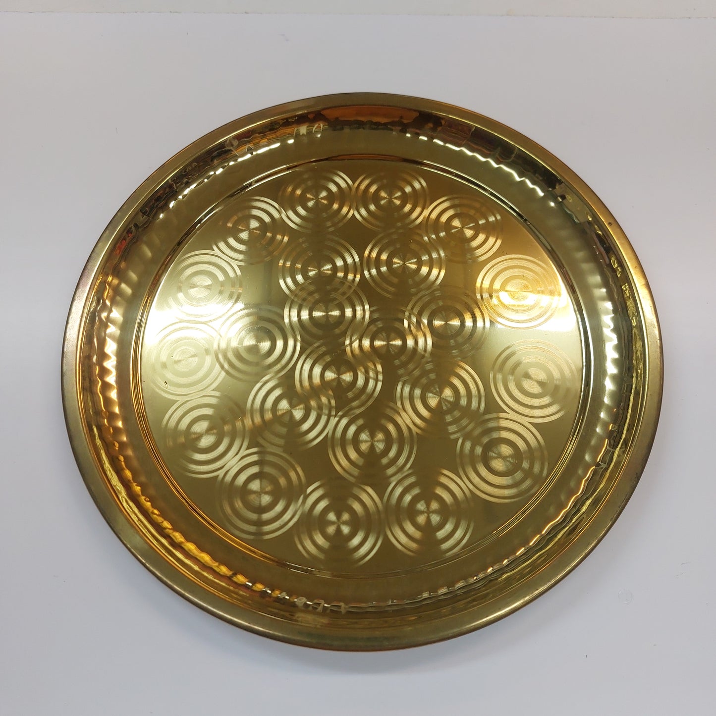 Traditional Handcrafted Pure Brass Pooja Ring Plate