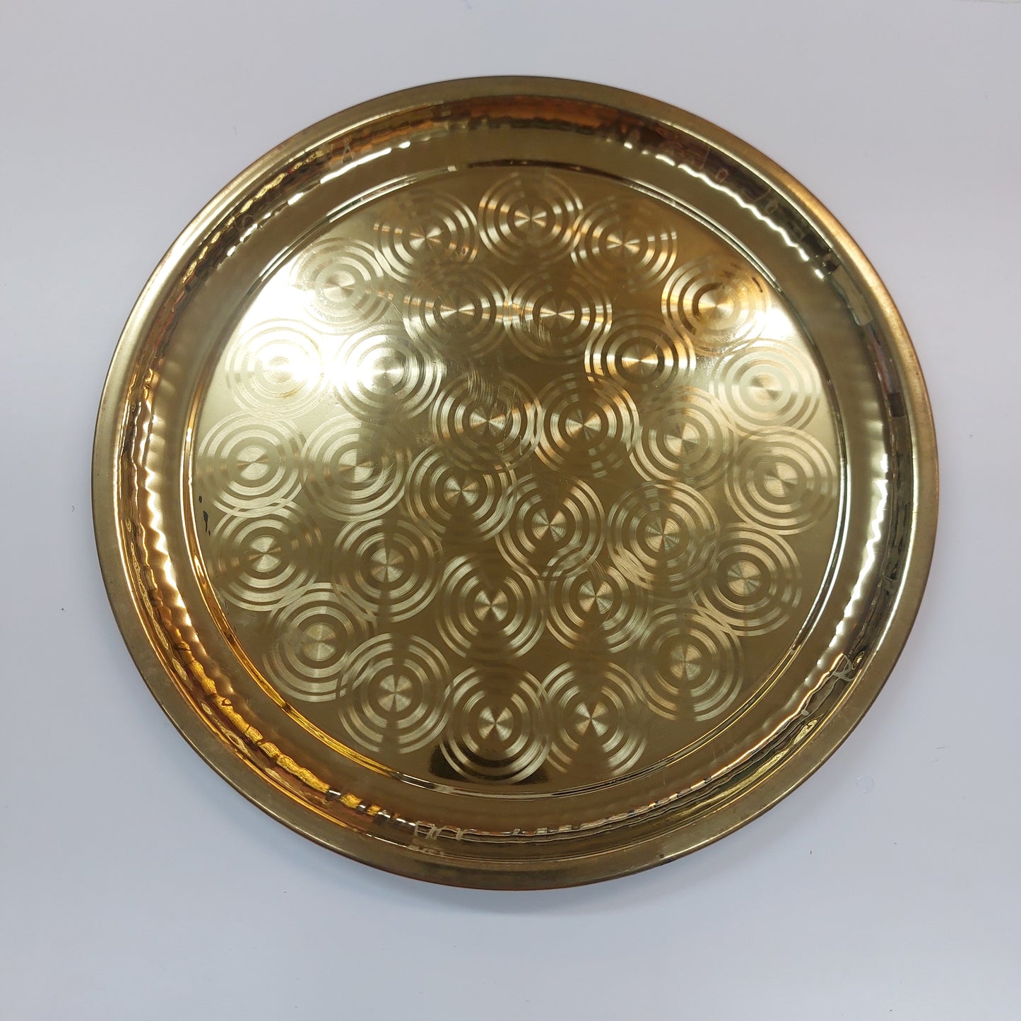 Traditional Handcrafted Pure Brass Pooja Ring Plate