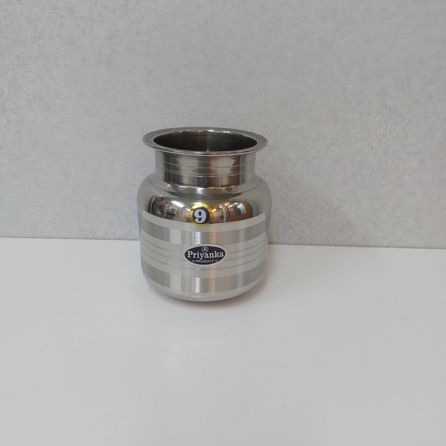 Stainless Steel Siiver More Sembu / Steel Round Water Lota