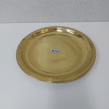 Brass Pooja Thattu / Brass Plain Plate / Brass Pooja Thali (Round Shape).