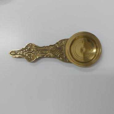 Brass Karpoora Aarti Holder / Brtass Sudam Thattu