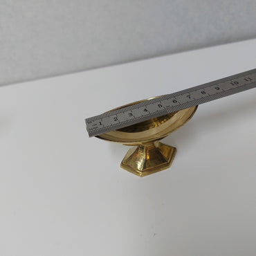 Brass Pooja Vibuthi Boat Cup / Kumkum Bowl/ Vibuthi Kinnam