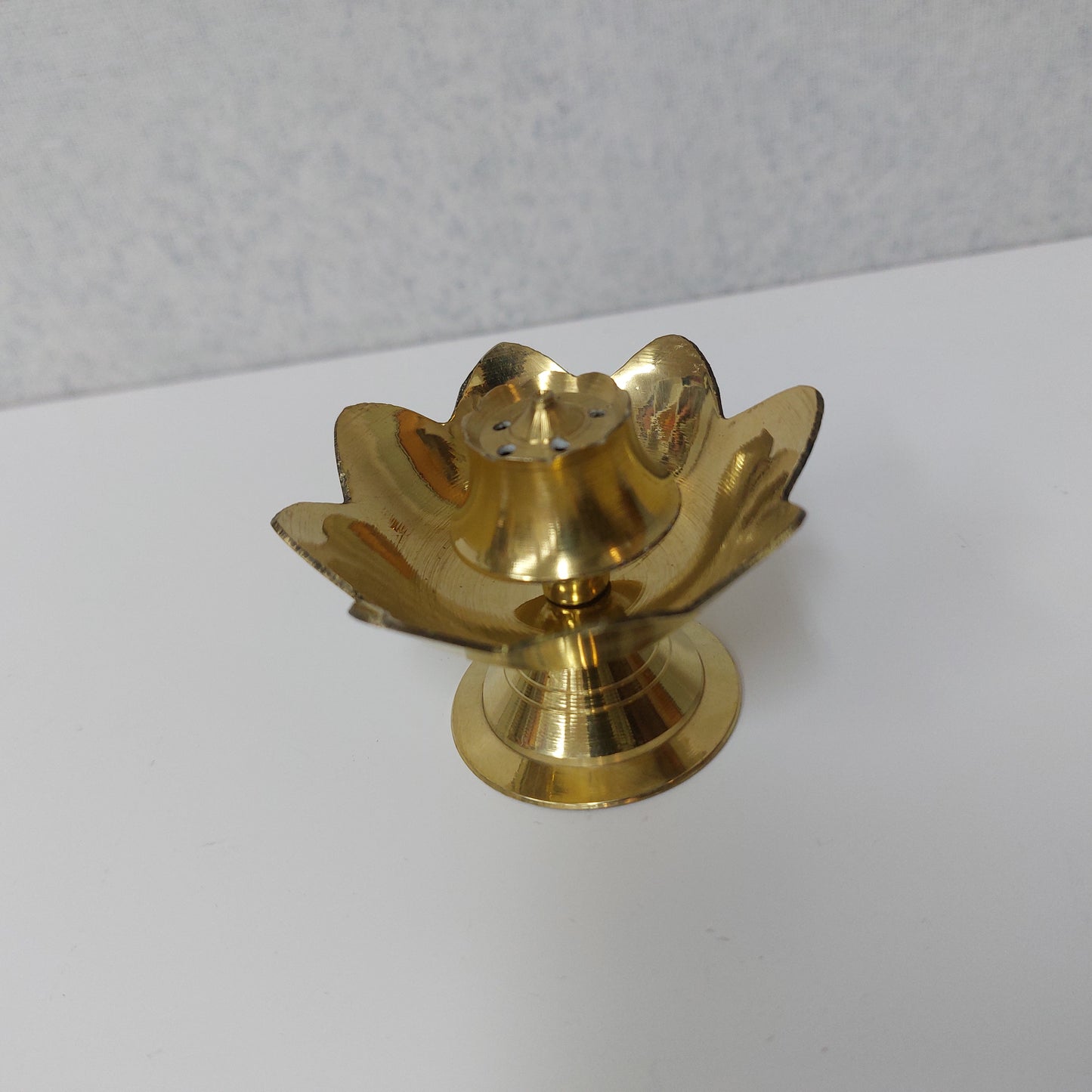 Brass Lotus Design Agarbathi Stand / Dhoop Holder.