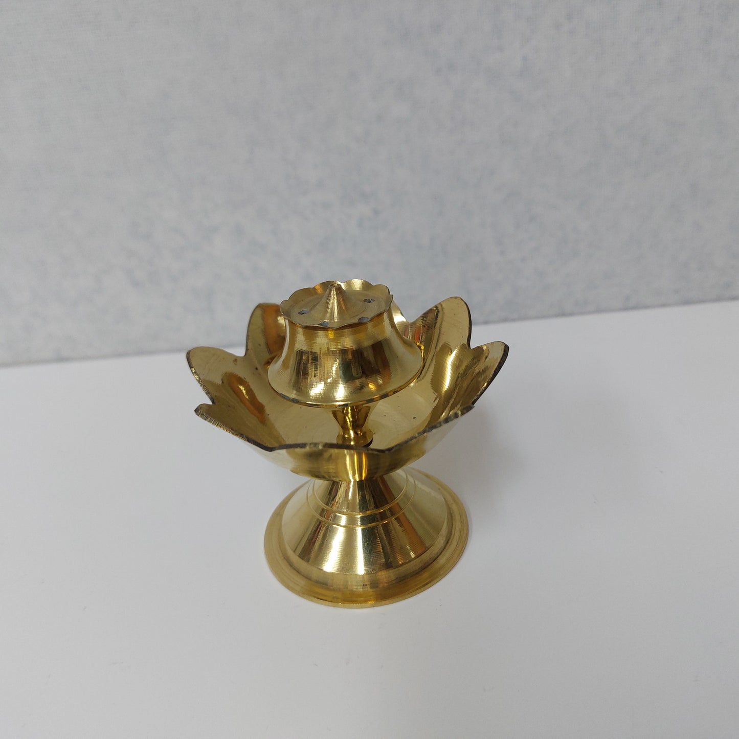 Brass Lotus Design Agarbathi Stand / Dhoop Holder.