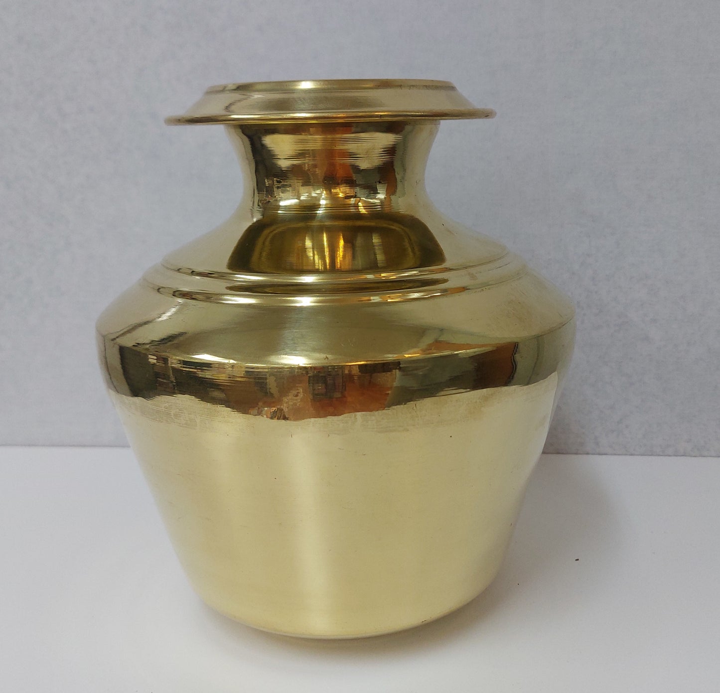 Brass Ashta Lakshmi Ritual Kalasa Kudam / Brass Plain Ritual Kalasa Kudam.