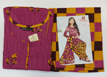 Ganpati Readymade Cotton Punjabi Siuts (Patiyala Queen) Stiched