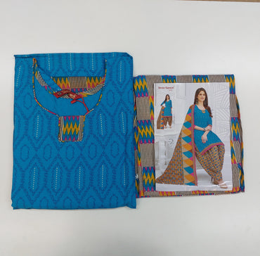 Shree Ganesh Pure Cotton Readymade Punjabi Suit / Salwar Suit.