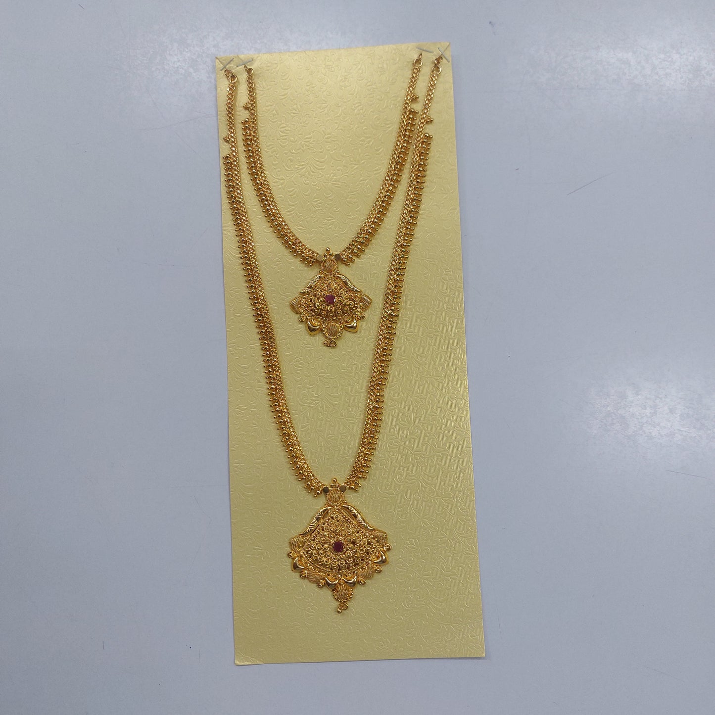 Women Imitation Jewelry Indian Gold Plated Combo set / Gold Plated Covering Haram Combo Set