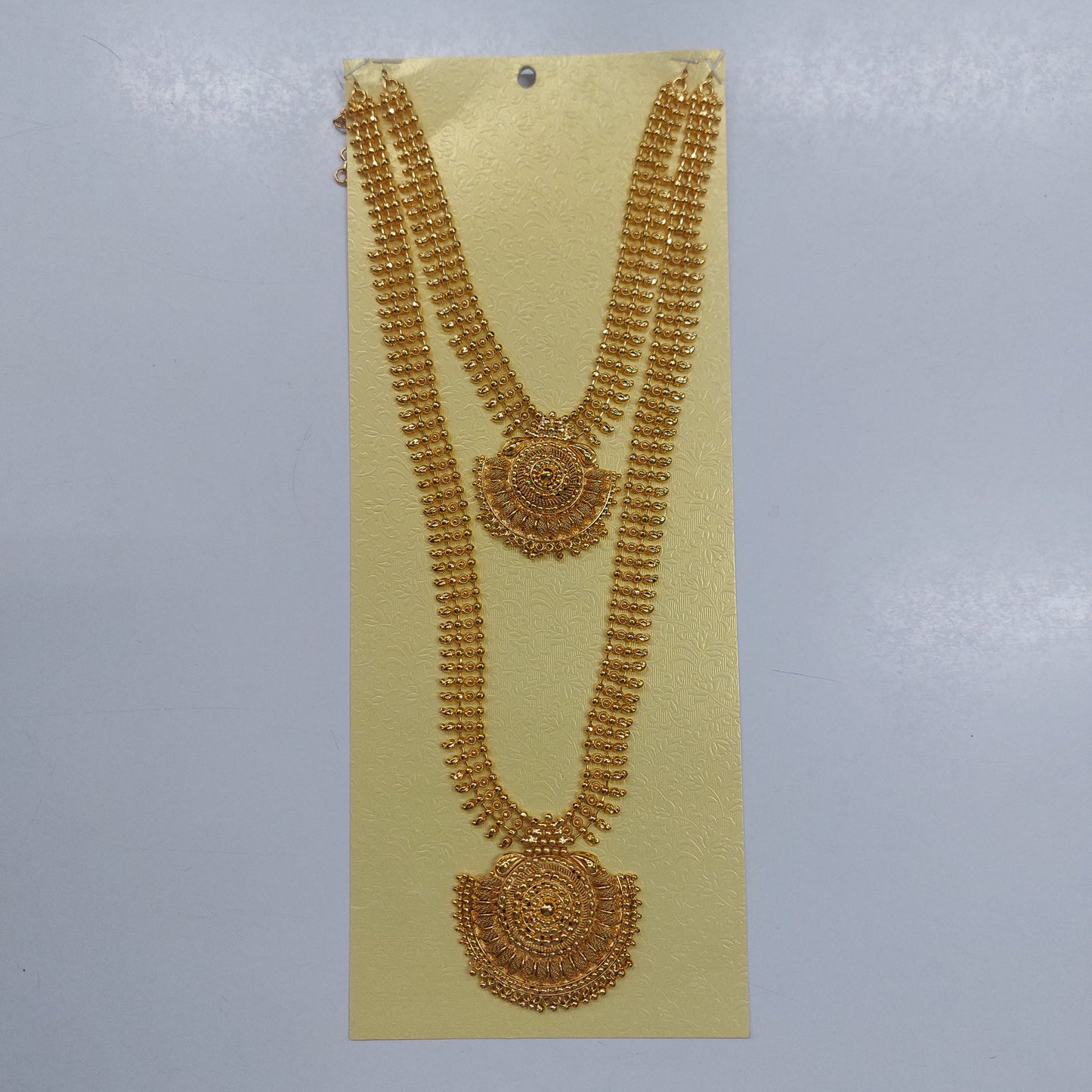 Women Imitation Jewelry Indian Gold Plated Combo set / Gold Plated Covering Haram Combo Set