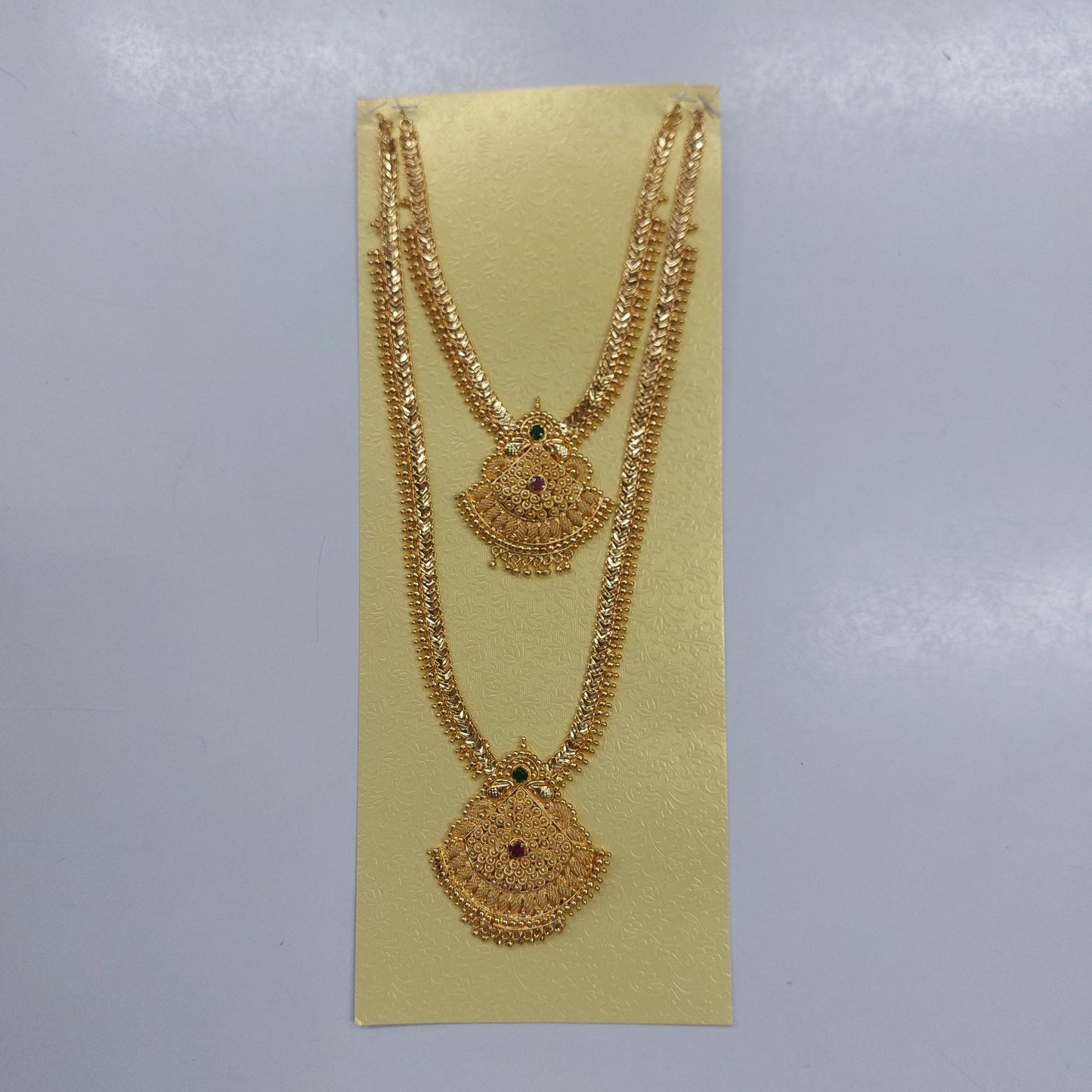 Women Imitation Jewelry Indian Gold Plated Combo set / Gold Plated Covering Haram Combo Set