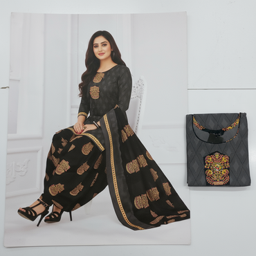 Pranjul Colourful Pure Cotton Readymade Punjabi Suit / Salwar Suit. (500 Series)