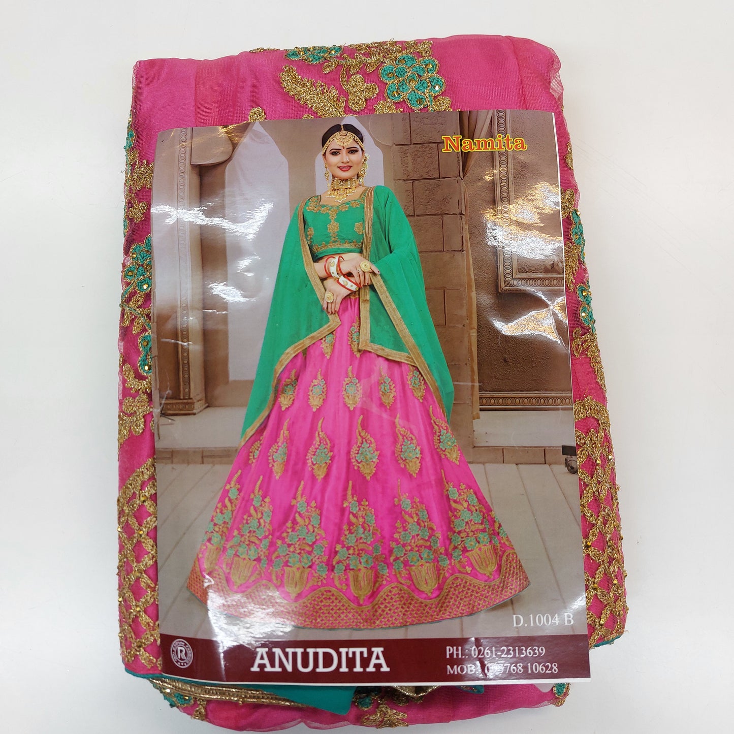 Semi Stitched Zari and Thread Work Choli Lehenga (NAMITA)