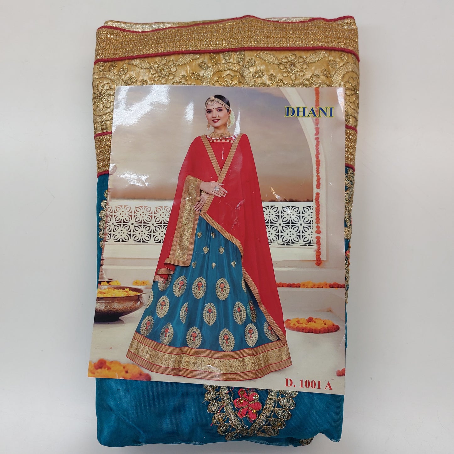 Semi Stitched Zari and Thread Work Choli Lehenga (DHANI )
