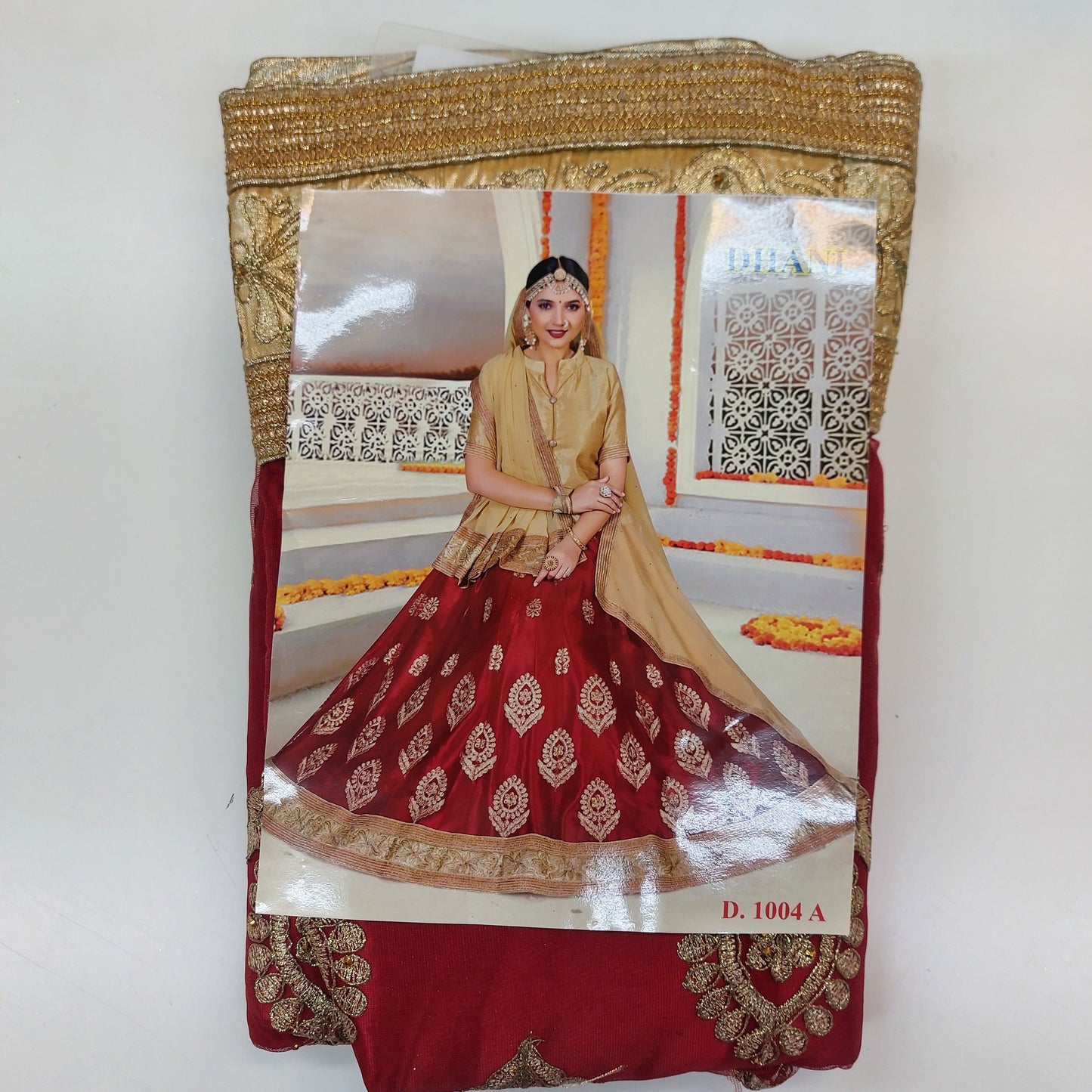 Semi Stitched Zari and Thread Work Choli Lehenga (DHANI )