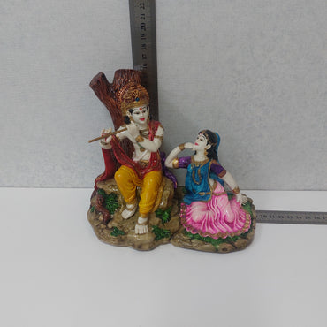 Lord Vishnu with Lakshmi Statue / Lakshmi Narayan Decorative Statue / Lakshmi Ji and Vishnu Ji