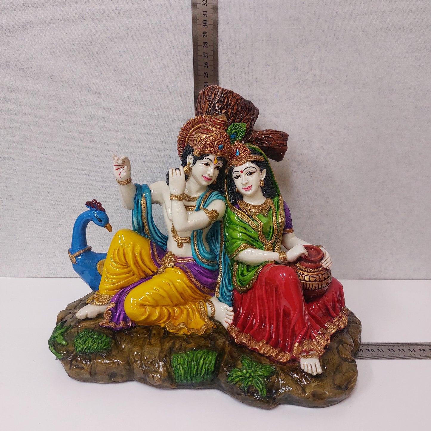 Lord Vishnu with Lakshmi Statue / Lakshmi Narayan Decorative Statue / Lakshmi Ji and Vishnu Ji
