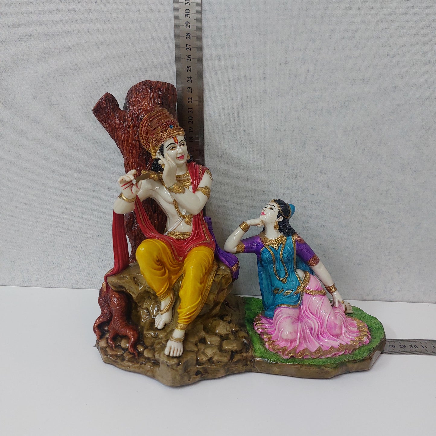 Lord Vishnu with Lakshmi Statue / Lakshmi Narayan Decorative Statue / Lakshmi Ji and Vishnu Ji