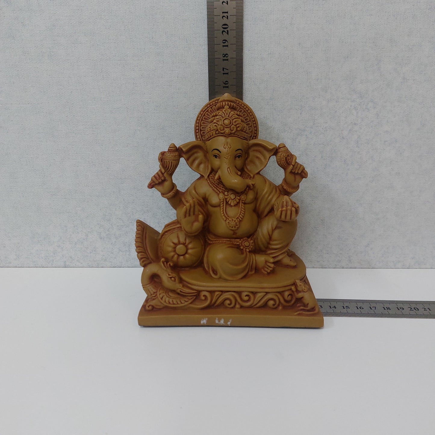 Handmade Poly resin Ganpati Statue For Gifting, Decorative Showpiece