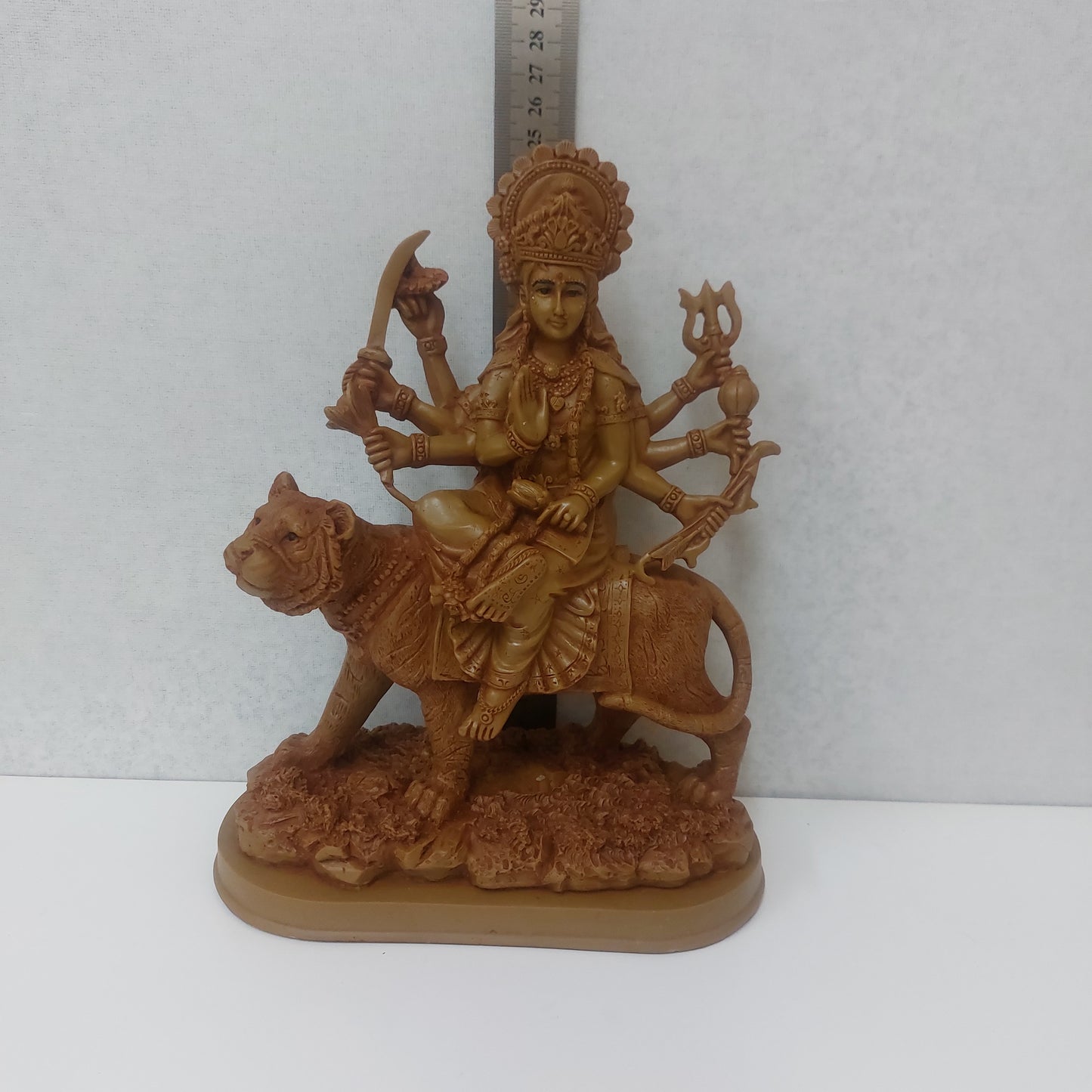 Handmade Polyresin Durga Amman/ Maa Durga Devi / Mata Rani Murti Statue For Gifting, Decorative Showpiece