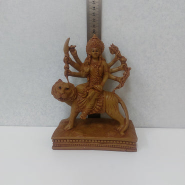 Handmade Polyresin Durga Amman/ Maa Durga Devi / Mata Rani Murti Statue For Gifting, Decorative Showpiece