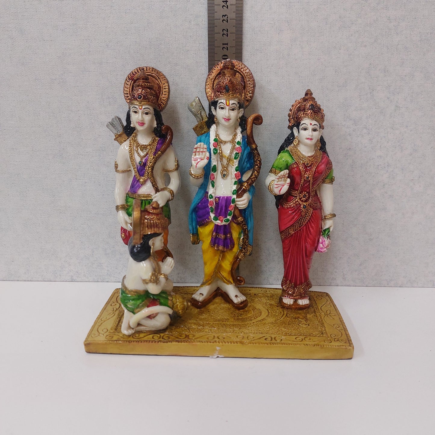Polyresin Shri Ram Darbar / Ram Family Idol / Ramar Family