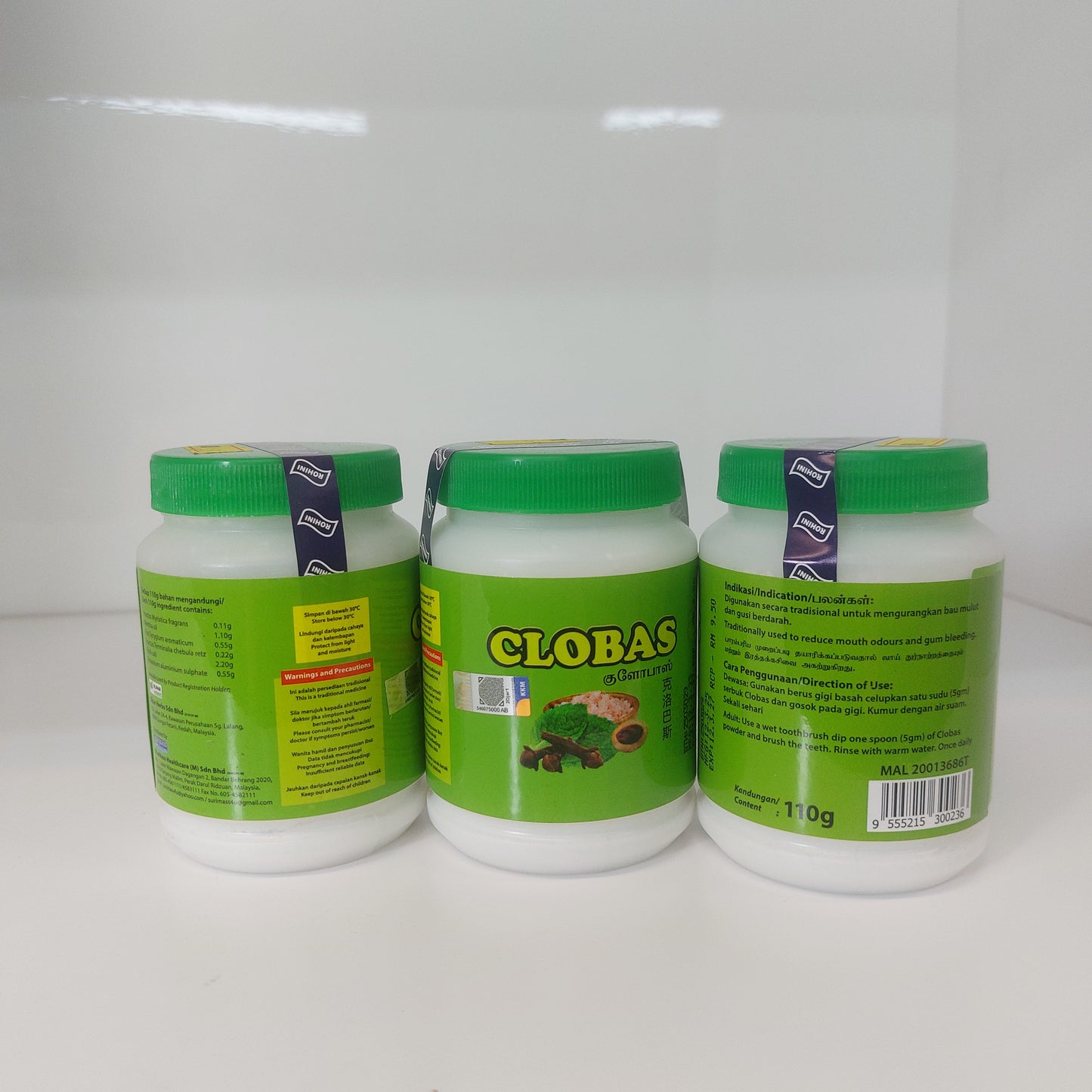 Rohini Clobas Tooth Powder 110gm.