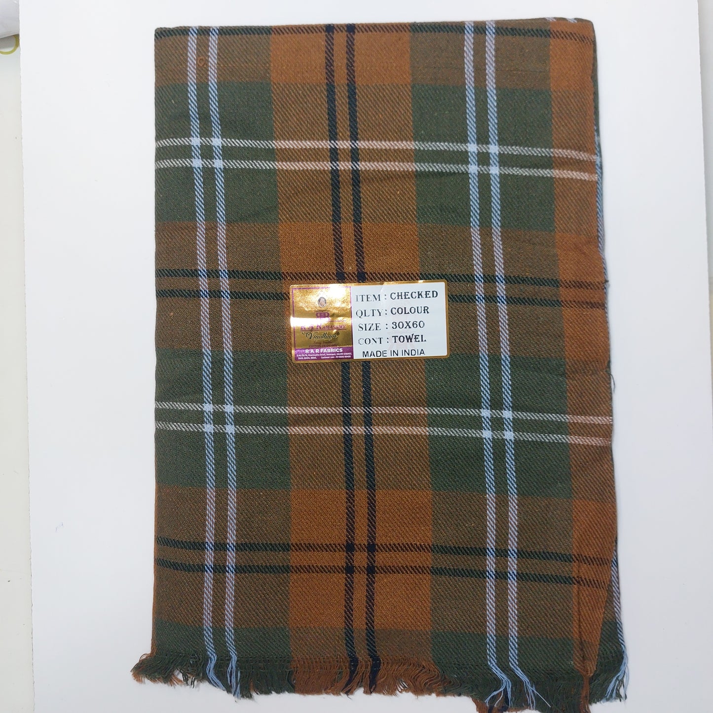 Checkered Colour Towel Vinotham (30"x60")