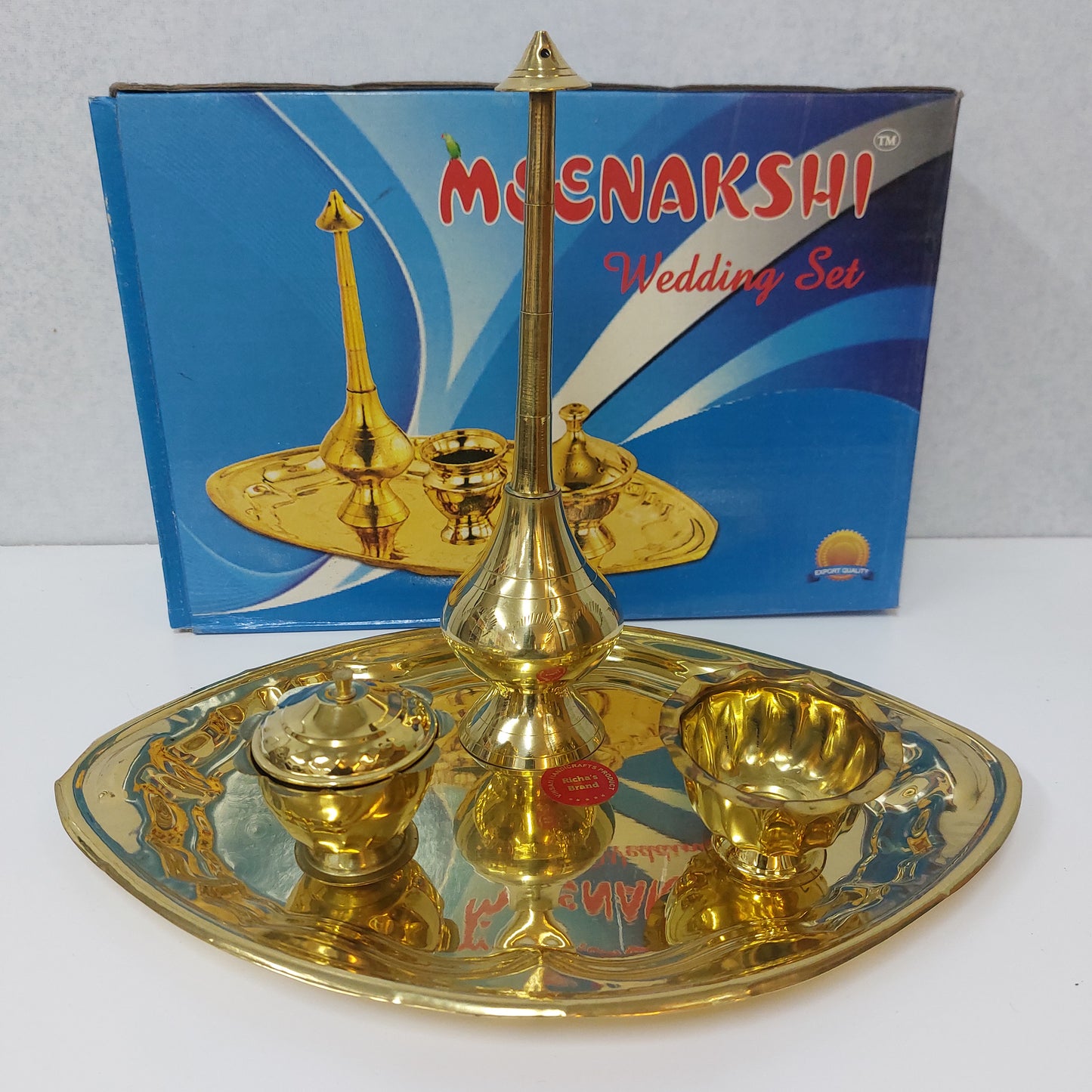 Meenakshi Brass Panneer Wedding Set No12