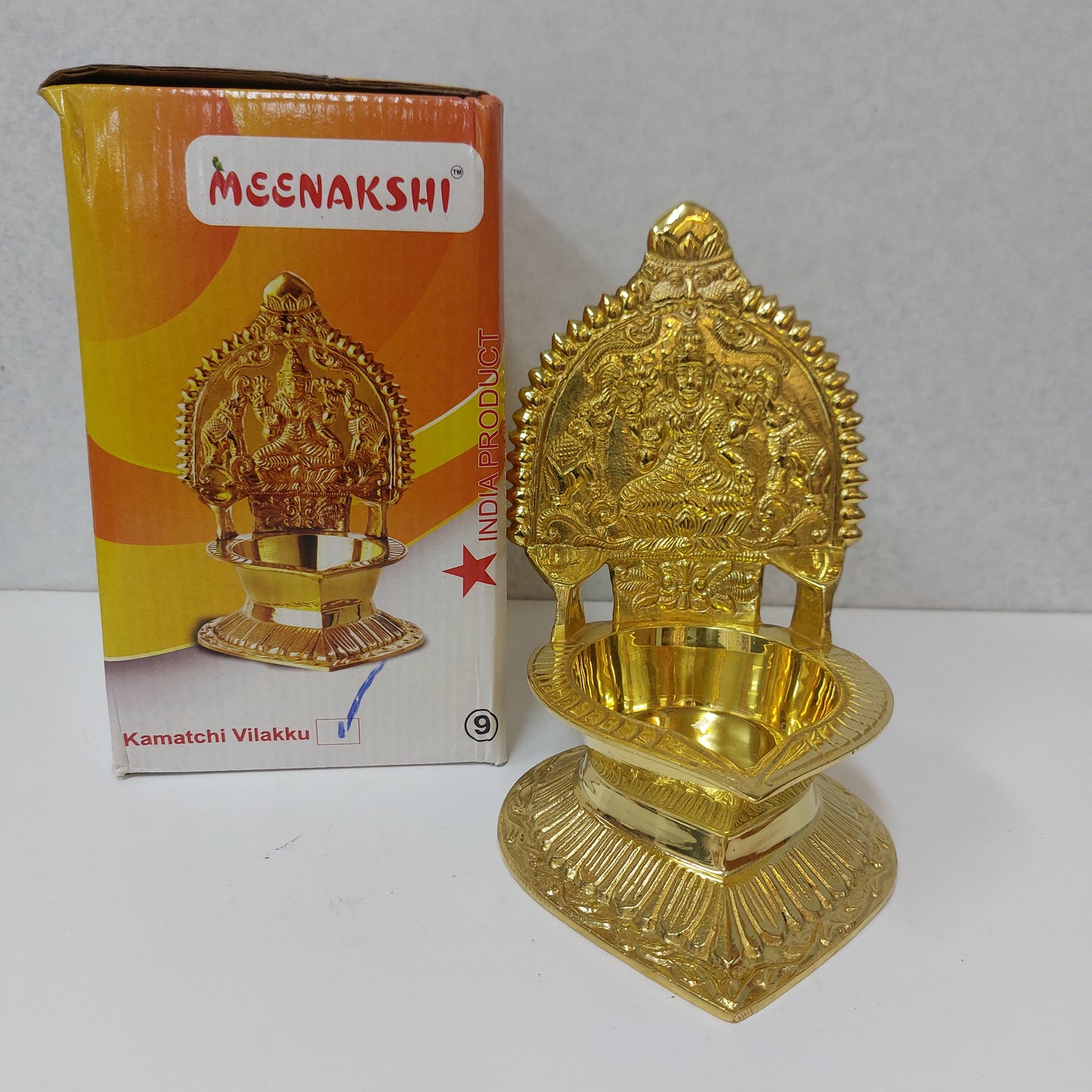 Brass Kamatchi Vilakku No: 9