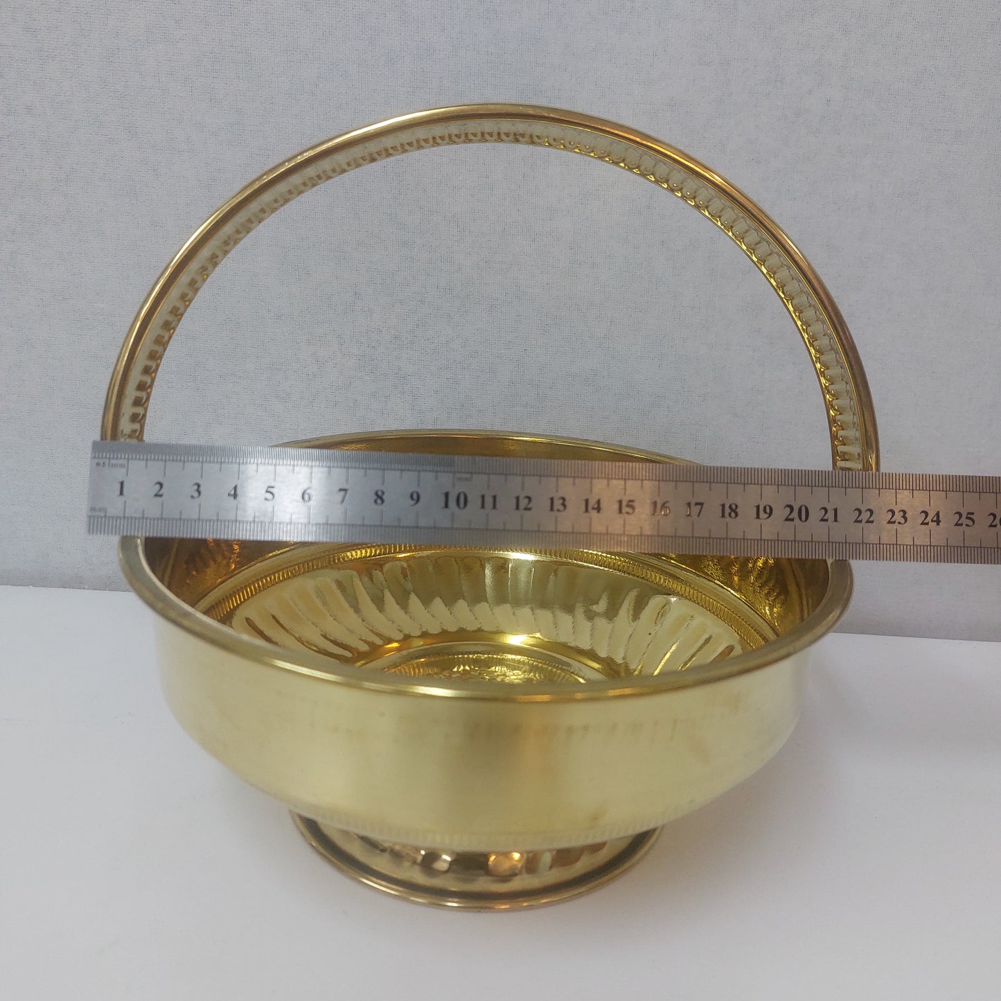 Brass Pooja Flower Basket