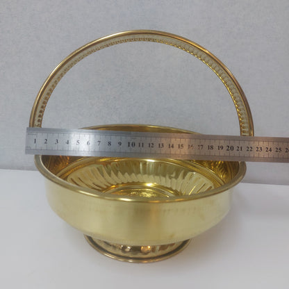 Brass Pooja Flower Basket