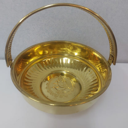 Brass Pooja Flower Basket
