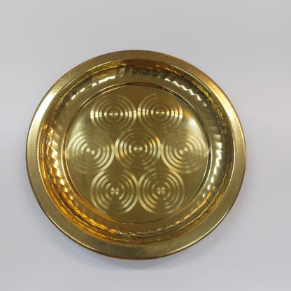 Traditional Handcrafted Pure Brass Pooja Ring Plate