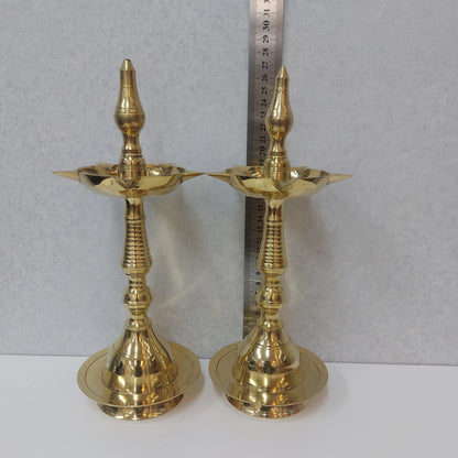 Kerala Fancy Brass Vilakku / Brass Kerala Deepa (Pair)