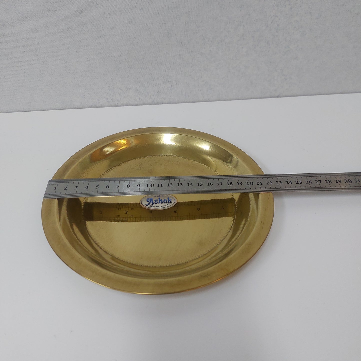 Brass Pooja Thattu / Brass Plain Plate / Brass Pooja Thali  (Round Shape).
