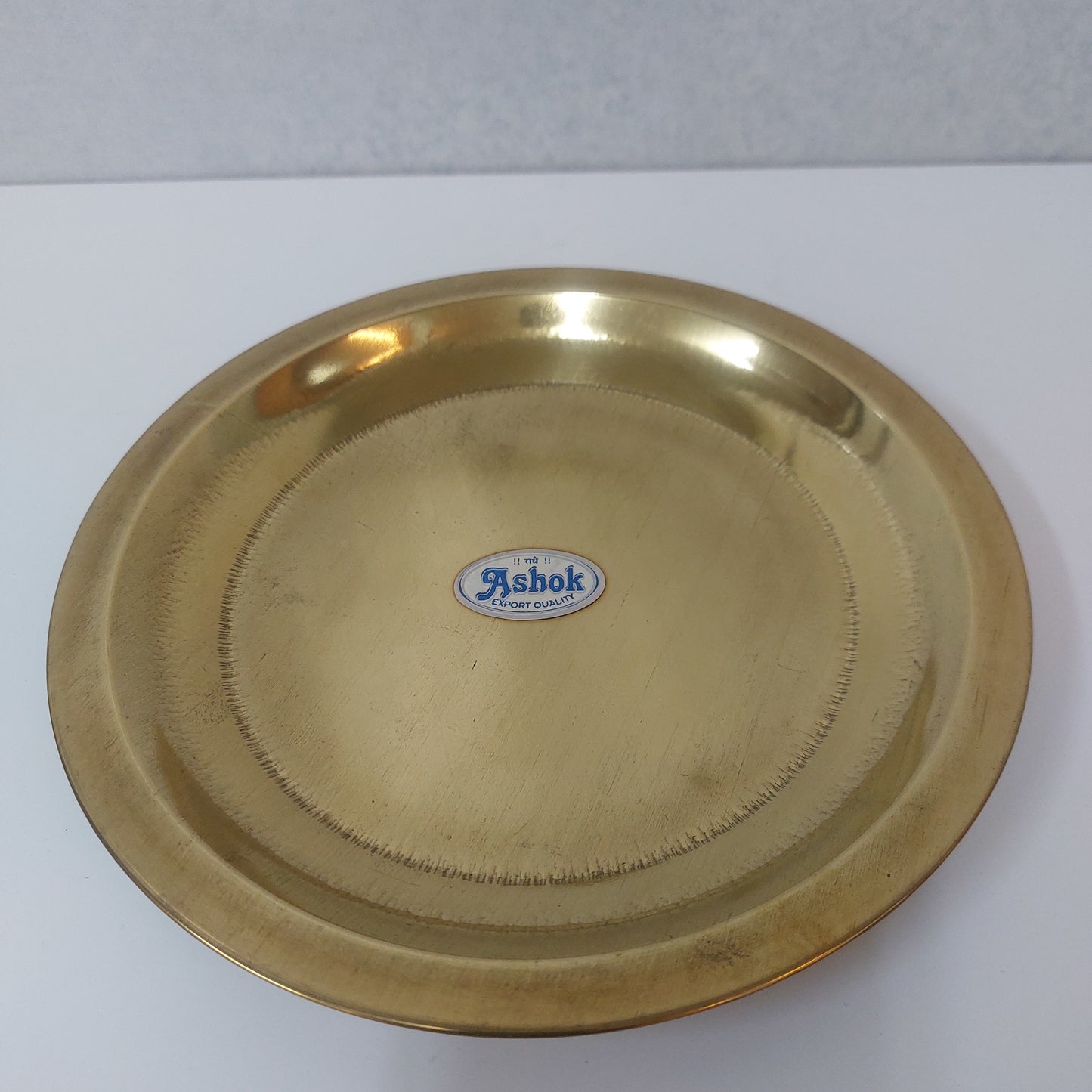 Brass Pooja Thattu / Brass Plain Plate / Brass Pooja Thali  (Round Shape).