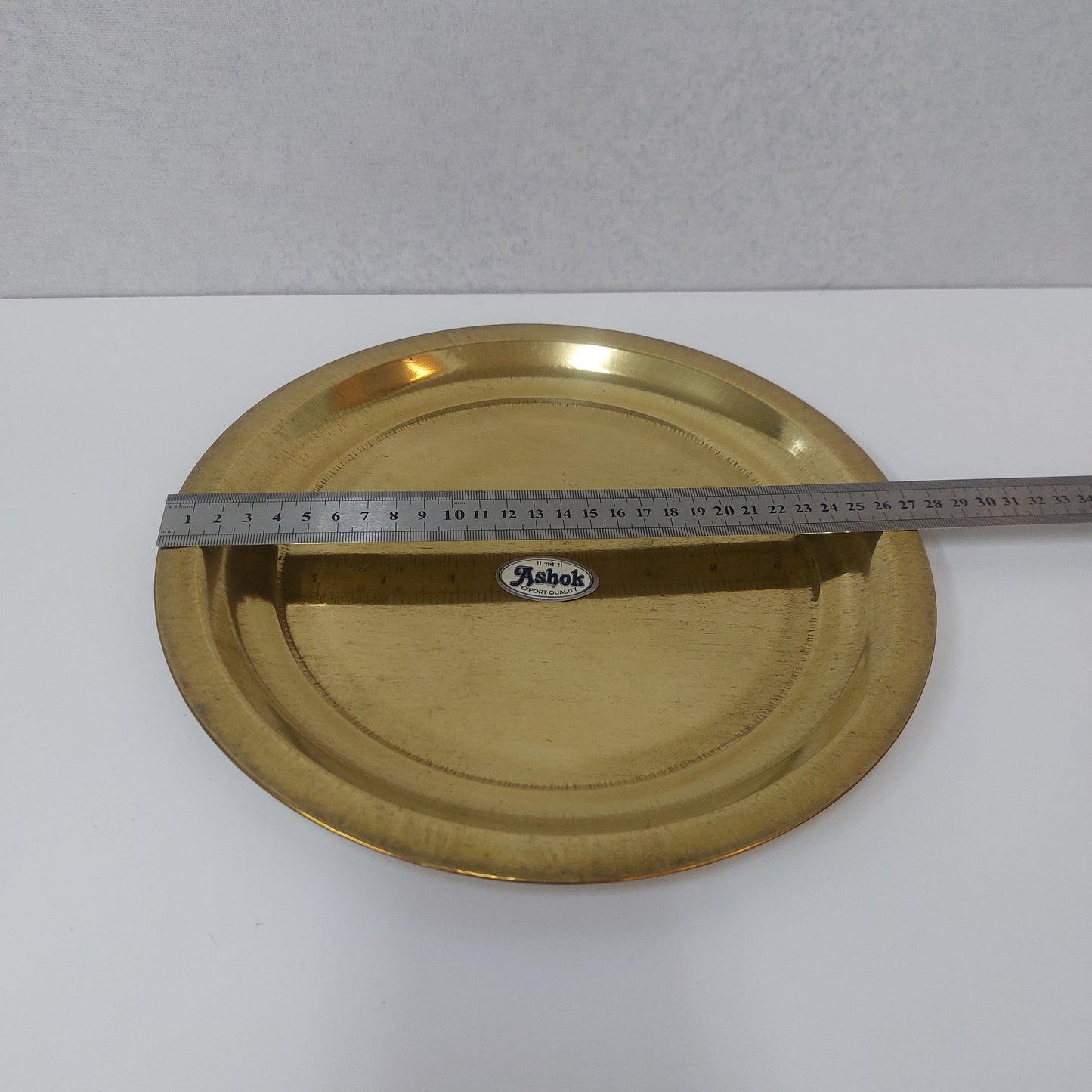 Brass Pooja Thattu / Brass Plain Plate / Brass Pooja Thali  (Round Shape).