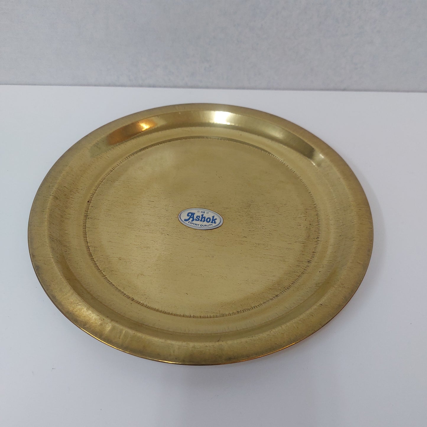 Brass Pooja Thattu / Brass Plain Plate / Brass Pooja Thali  (Round Shape).