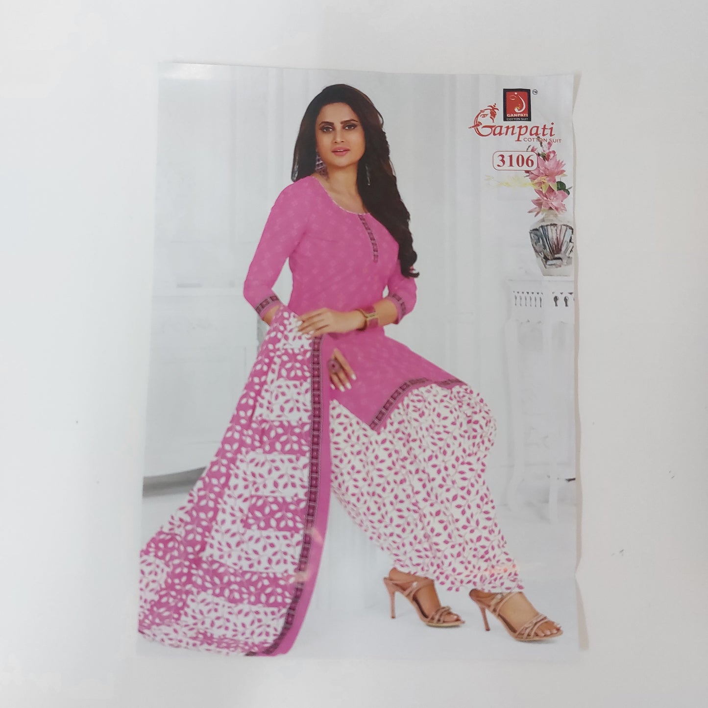 Ganpati Readymade with Lining Cotton Punjabi Siuts (Top With Lining)