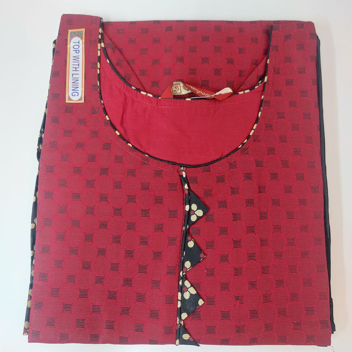 Ganpati Readymade with Lining Cotton Punjabi Siuts (Top With Lining)