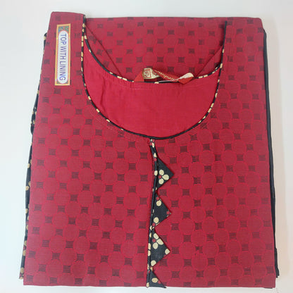 Ganpati Readymade with Lining Cotton Punjabi Siuts (Top With Lining)