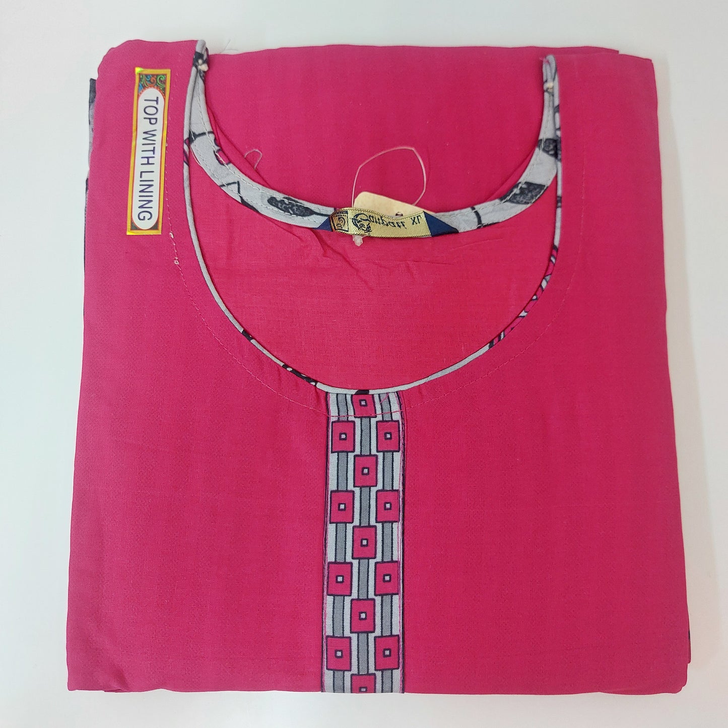 Ganpati Readymade with Lining Cotton Punjabi Siuts (Top With Lining)