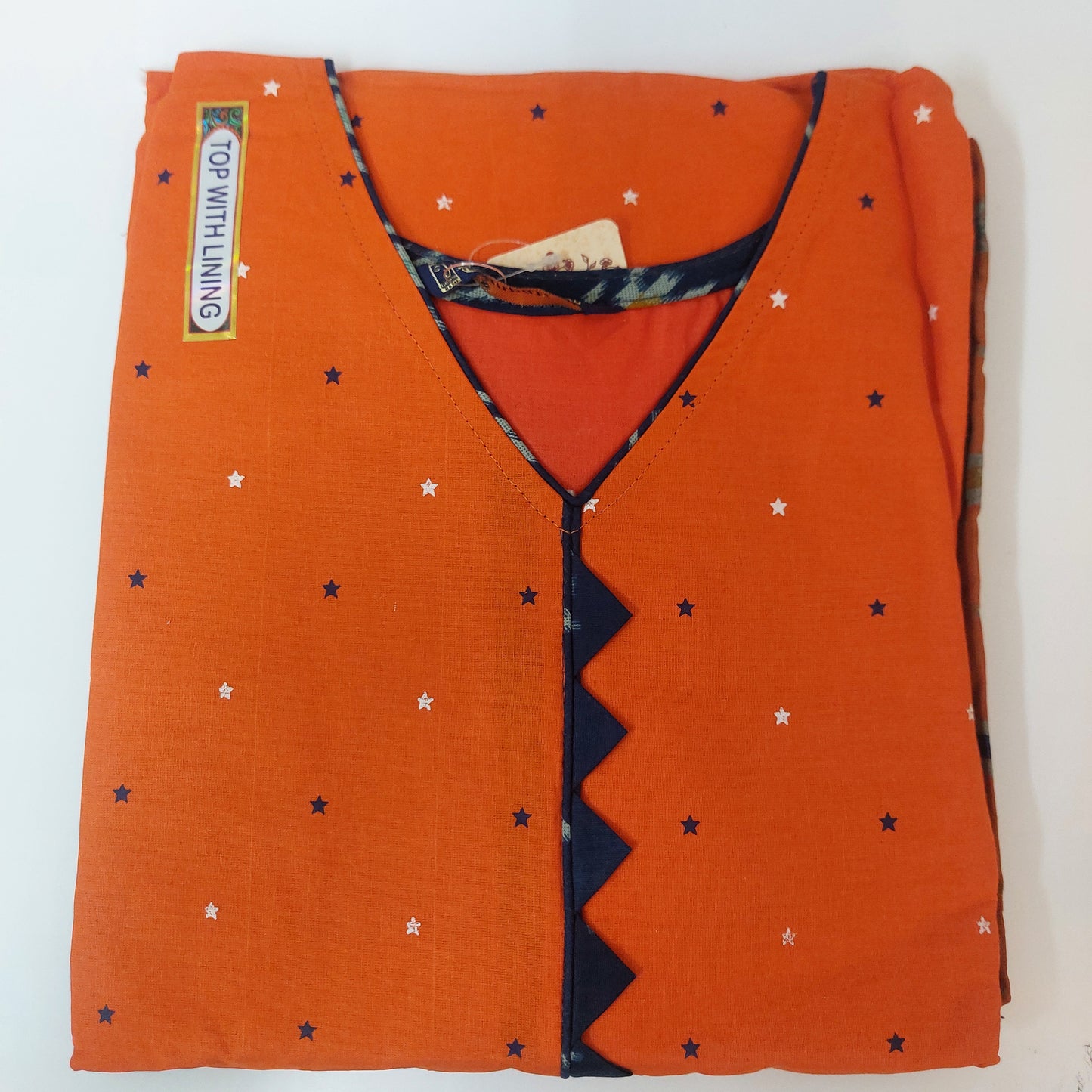 Ganpati Readymade with Lining Cotton Punjabi Siuts (Top With Lining)