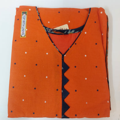 Ganpati Readymade with Lining Cotton Punjabi Siuts (Top With Lining)